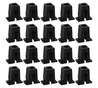 ECSiNG 50 clip di fissaggio per arco ruota interna per auto, 811807577C A0019884681 in plastica compatibile con Audi Skoda VW Golf Corrado nero