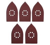 ECSiNG 50 fogli abrasivi per levigatrice a 8 fori, 105 x 175 mm, grana 40, 60, 80, 100, 120, compatibili con levigatrici multifunzione Black Decker KA200 KA110E