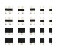 ECSiNG 50 Paia Di Connettori In Miniatura RM 1,27 Mm Set Di Spine E Prese Include 10 Paia Di Spine E Prese A 2 3 4 5 E 6 Pin Per Riparazioni E Fai Da Te