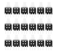 ECSiNG 50 Pezzi 3Pin Latching Pulsante Interruttori Parte Di Ricambio 5.8x5.8mm PCB Pulsante Interruttore 30VDC/0.1A Tensione Di Tenuta AC250V(50Hz)/min Per Audio Computer