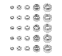 ECSiNG 50 Pezzi Dadi Autoaggancianti In Acciaio Inossidabile 304 Dadi Di Fissaggio Zigrinati Dadi Autoaggancianti Per Macchinari E Prodotti Elettrici M3 M4 M5 M6 M8