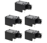 ECSiNG 5pcs 6.3mm 7Pin Amplificatore Stereo Jack Audio Doppio Canale Presa per Cuffie Microfono Altoparlanti