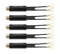 ECSiNG 5pcs Trasformatore di corrispondenza UHF VHF FM Trasformatore di corrispondenza maschio F Connettore Adattatore Trasformatore per TV Radio Ricevitori A/V Mini Sistemi