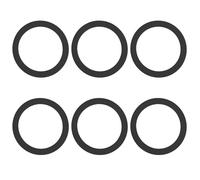 ECSiNG 6 guarnizioni per cestello del filtro compatibile con Blanco compatibile con Franke, diametro esterno 113,2 mm, diametro interno 86,3 mm, spessore 2 mm, adatto per scarico cestello da 3 1/2"