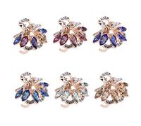 ECSiNG 6 Pezzi Fermagli Per Artigli Per Capelli Artiglio Per Capelli Con Strass In Metallo Vintage Ragazza Donna Capelli Accessorio Fai Da Te Copricapo Di Colorato Antiscivolo Fermagli Per Mascelle