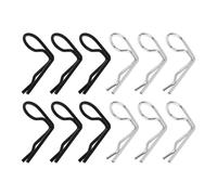 ECSiNG 60 Pezzi Clip Per Carrozzeria Ad Angolo Di 90 Gradi Perni Elastici Piegati Asta Da 1,2 Mm Per Modelli Di Auto E Camion Cingolati In Scala 1/10 E Alcuni In Scala 1/12