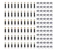 ECSiNG 60pcs Mobili Collegamento Cam Lock Raccordi con Tassello Cam Lock Connettori Mobili Fissaggio Viti Dado per Armadio Cassetto 3-in-1 Hardware Connettori