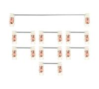 ECSiNG 7Pcs 2U Stabilizzatori & 1Pcs 6.25U Stabilizzatore di Ricambio Meccanico Tastiera Stabilizzatori Piastra Montaggio Stabilizzatori Accessori Tastiera