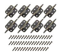 ECSiNG 8 cerniere antiche per porta con viti, stile retrò, cerniere in ferro, per cassette di legno, armadio, cassetto, portagioie in bronzo