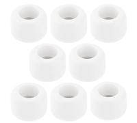 ECSiNG 8 Pezzi 8 Ruote Con Cuscinetti Per Tastiera In Poliuretano CNC Ruote Con Cuscinetti A Sfera Professionali Per Mini Skateboard Per Tastiera In Legno Bianco 7,5x5,2 Mm