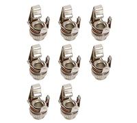 ECSiNG 8 PZ 3.5mm Femmina Presa Telaio Montaggio A Pannello Jack Mono con Guarnizione e Dado Tipo di Saldatura per Audio Chitarre Elettriche Altoparlanti Interruttore A Piede Basso Fender