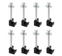 ECSiNG 8 set di kit di ganci a J per montaggio di cassette degli attrezzi per camion, con ganci a J, viti, rondelle, pickup, camion, cassetta degli attrezzi, legami in alluminio e ferro