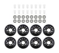 ECSiNG 8PCS 64mm 82A Ruote per Pattini in Linea con Cuscinetti ABEC-7 Ruote per Pattini A Rotelle Ruote per Bagagli Ruote da Allenamento per Pattinaggio All'aperto Indoor