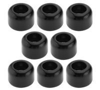 ECSiNG 8Pcs PU CNC Tastiera Cuscinetto Ruote Professionali Mini Skateboard Cuscinetto a Sfera Ruote per Tastiera in Legno Nero 7.5x5.2mm