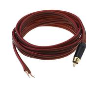 ECSiNG Adattatore da Cavo RCA a Altoparlante Filo Nudo a Adattatore RCA Connettore RCA Cavo di Riparazione Cavo per Altoparlante per Lettore DVD Altoparlante Audio Video 16 AWG 2 M