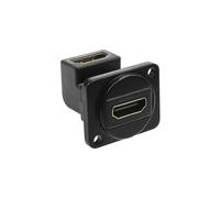 ECSiNG Adattatore Montaggio Pannello HDMI 2.0 90 Gradi Connettore Femmina A Femmina Ad Angolo Retto Per TV HD Proiettore Con Interfaccia HDMI