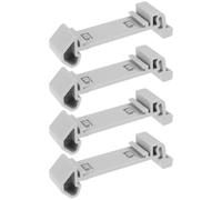 ECSiNG Adattatore Per Guida DIN PTFIX-NS35A 4 Pezzi 3274056 Compatibile Con NS 35 Può Ospitare Moduli FIX Da 2,5 Mm2 E 4 Mm2