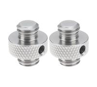 ECSiNG Adattatore Per Treppiede Filettato Maschio-maschio Da 3/8" In Acciaio Inossidabile 2 Pezzi Adatto Per Treppiede Leggero Da Campeggio Alla Carpa