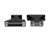 ECSiNG Adattatore seriale DB9 femmina a 9 pin a DB25 maschio a 25 pin per computer, fotocamere digitali, stampanti di codici a barre, 2 pezzi