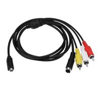 ECSiNG Cavo Audio Video VMC A 10 Pin Per Fotocamera Digitale VMC-15FS VMC-30FS Cavo AV A RCA Parte Di Ricambio Compatibile Con ony DCR-SR90 DPP-EX50 HDR-CX7 HDR-FX7 (1,5m) Videocamera Portatile S