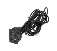 ECSiNG Cavo di prolunga per cruscotto auto, con doppia presa USB di tipo C, 145 cm, 4 pin, 6 pin, compatibile con navigazione Android