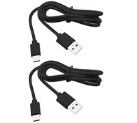 ECSiNG Cavo di ricarica per cuffie di tipo C 2 pezzi compatibile con Sony WH-1000XM5, 1000XM4, WH-1000XM3 Cavo di ricarica 1A Nero 1 metro