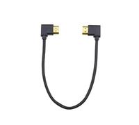 ECSiNG Cavo HDMI placcato oro ad alta velocità 90 gradi da sinistra a destra, adattatore HDMI maschio, cavo di prolunga per TV ad alta definizione lettore Blu-Ray proiettore