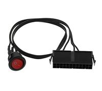 ECSiNG Cavo Interruttore Di Alimentazione ATX/EPS 20/24 Pin ATX 24 Pin LED Rosso Interruttore Di Accensione/spegnimento Cavo Ponticello Accessori Per Testare Il Di Alimentazione Del PC