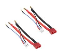 ECSiNG Confezione da 2 compatibili con adattatore a banana da 4 mm a spina T compatibile con JST XH 2S Balance Lead per RC LiPo ricarica della batteria