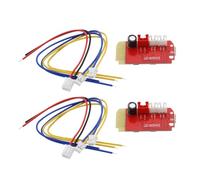 ECSiNG Confezione da 2 moduli ricevitore Bluetooth 3,7-5 V ricevitore audio scheda amplificatore rosso con porta di ricarica per sistema audio wireless fai da te
