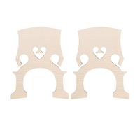 ECSiNG Confezione da 2 pezzi di ponte in acero per violoncello 3/4, non finiti, pezzo di ricambio per violoncello 3/4
