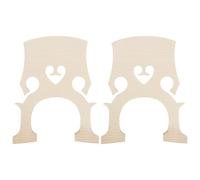 ECSiNG Confezione da 2 pezzi di ponte per violoncello in acero, dimensioni 4/4, grezzo, compatibili con violoncello acustico 4/4