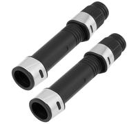 ECSiNG Confezione da 2 Portamulinello 18 mm per Canna Spinning e Casting Nero Acciaio Inossidabile e Plastica