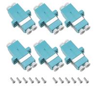 ECSiNG Confezione Da 6 Accoppiatori Per Connettori In Fibra Duplex LC Convertitore Da LC A LC Duplex Adattatore Per Fibra Ottica Per Strumenti LAN Reti CATV