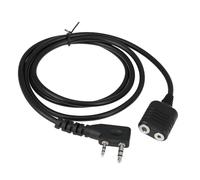 ECSiNG Connettore Adattatore Per Auricolare Radio A 2 Pin Compatibile Con Kenwood Compatibile Con Bao Feng K-Head Walkie Talkie