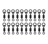 ECSiNG Connettore Girevole A Sgancio Rapido Da 20 Pezzi Connettore Ad Anello A Forma Di Otto Per La Pesca Alla Carpa 20x5,7x3,4 Mm.
