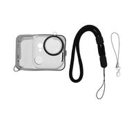 ECSiNG Custodia Silicone Trasparente Nera a Copertura Totale per Fotocamera d'Azione Kit 1 Pezzo Compatibile con Insta360 GO Ultra