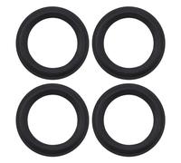 ECSiNG Kit di riparazione per altoparlanti da 16,5 cm, bordo in schiuma, 4 pezzi, diametro interno 106 mm, diametro esterno 152,7 mm, per riparazione altoparlanti fai da te, nero