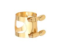 ECSiNG Morsetto per bocchino per sassofono tenore, in ottone, doppia vite, regolabile, compatibile con Yamaha