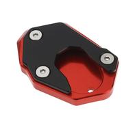 ECSiNG Piastra di estensione laterale per piede in alluminio per moto, antiscivolo, compatibile con Kawasaki Z900 Z650 2017-2021 Z1000 SX 2010-2020 ZX6R ZX10R ER6N ER6F, rosso