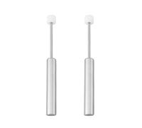 ECSiNG Pistone ammortizzatore per bidone della spazzatura con coperchio in acciaio e plastica, 2 pezzi, 74 x 40 x 7,8 mm, ammortizzatore di ricambio per bidone della spazzatura da cucina