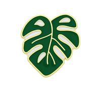 ECSiNG Portaaghi magnetico a forma di foglia, 4,5 x 4,2 cm, raccoglitore per aghi da ricamo, in lega, per cucito, ricamo, cucito