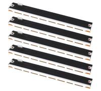 ECSiNG Potenziometro dritto a doppio scorrimento lineare B10Kx2 128 mm per regolare i parametri del volume del passo dei dispositivi elettronici, 5 pezzi