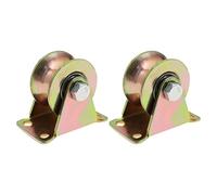 ECSiNG Ruota a U con scanalatura a U 45# Ruota per cancello scorrevole in acciaio resistente per porta d'ingresso Recinzione scorrevole Porta scorrevole Reverse Track Rolling Gate