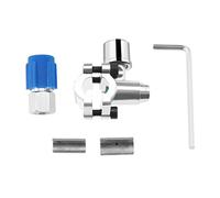 ECSiNG Set con 2 valvole a sfera BPV-31, adattatore da R12 a R134A con tappo antipolvere, compatibile con AP4502525 BPV31D GPV14 GPV31 GPV38 GPV56