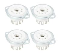 ECSiNG Set da 4 Zoccoli in Ceramica 9 Pin B9A 11,9 mm per Audio a Valvole Compatibile con ECC81/ECC82/ECC83