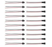 ECSiNG Set di 10 paia di connettori SM-2Pin maschio e femmina, lunghezza 10 cm, connettore per cavi per modelli radiocomandati, riparazione batteria, lampada a striscia a LED, giocattoli, modellismo