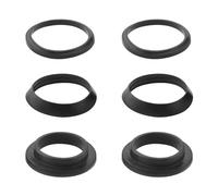 ECSiNG Set di 2 guarnizioni per sifone da 1 ¼ di pollice, guarnizione piatta a cuneo di ricambio per tubo di scarico da 1 1/4 pollici, sifone per sifone, sifone, sifone, sifone, sifone, nero