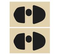 ECSiNG Set di 2 pattini per mouse compatibili con Logitech G303 Shroud Edition Gaming, piedini di ricambio neri