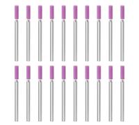 ECSiNG Set di 20 pietre rotanti per smerigliatura, punte da trapano in corindone rosso, set di accessori per la macinazione di seghe elettriche, diametro pietra 3 mm